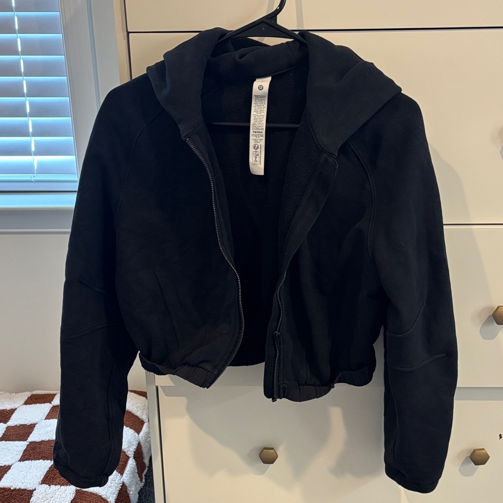 lululemon athletica Classic Black Bomber Jacket